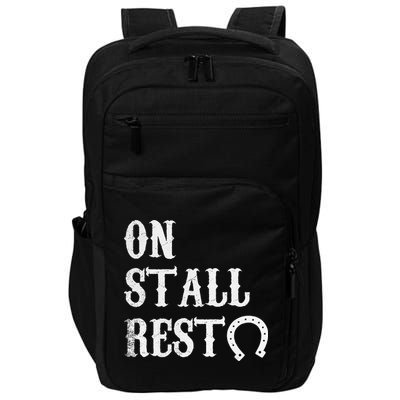 On Stall Rest Horse Impact Tech Backpack
