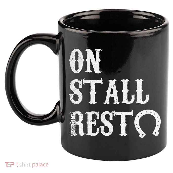 On Stall Rest Horse 11oz C Handle Ceramic Mug