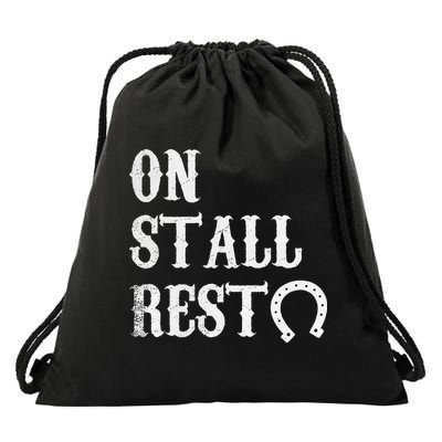 On Stall Rest Horse Drawstring Bag
