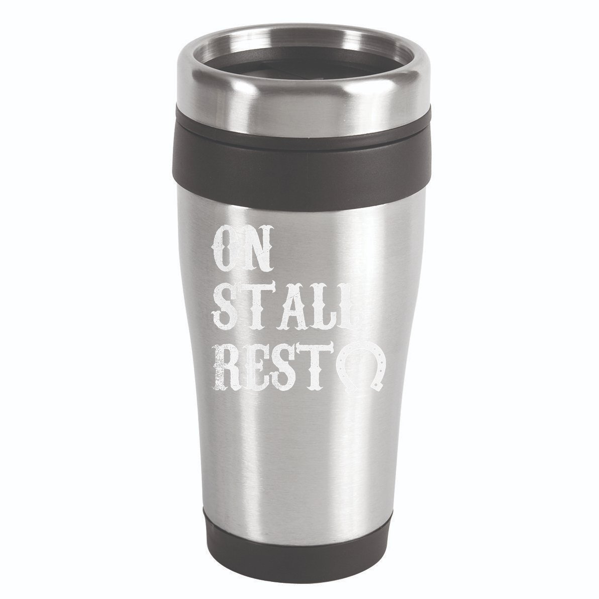 On Stall Rest Horse 16oz Travel Tumbler
