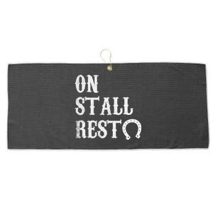 On Stall Rest Horse Large Microfiber Waffle Golf Towel