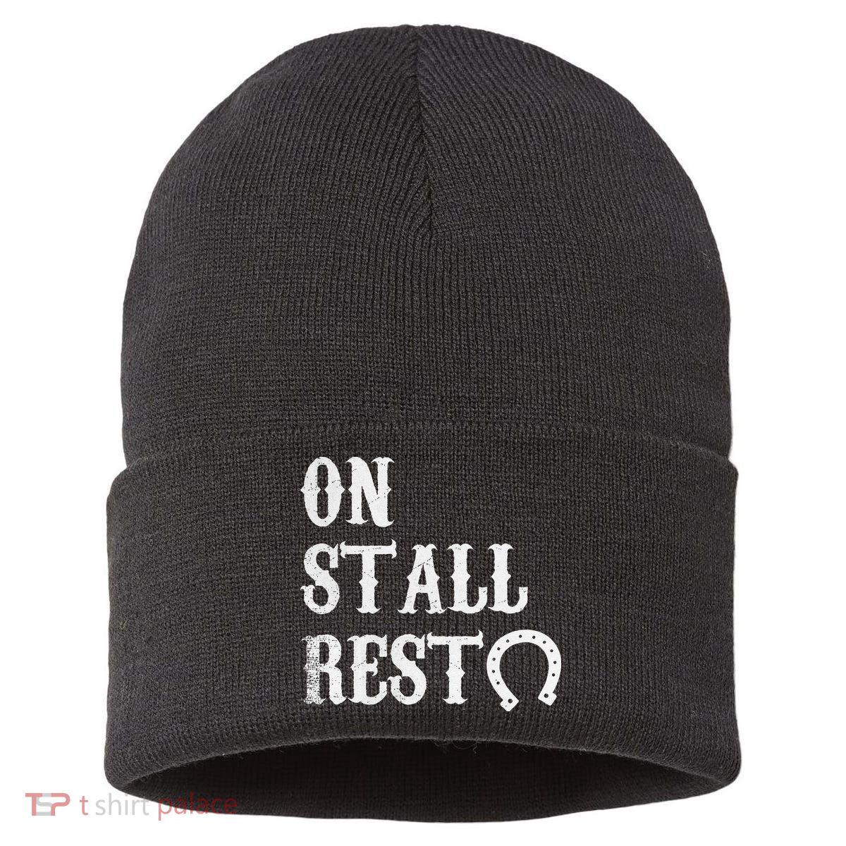 On Stall Rest Horse Sustainable Knit Beanie