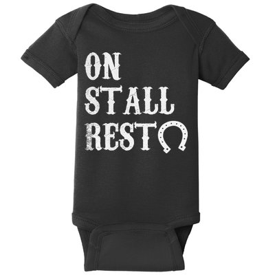 On Stall Rest Horse Baby Bodysuit