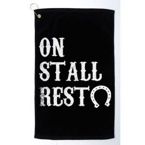 On Stall Rest Horse Platinum Collection Golf Towel