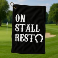 On Stall Rest Horse Golf Towel