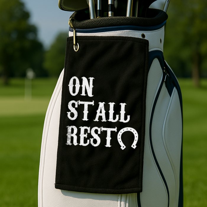 On Stall Rest Horse Golf Towel