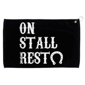 On Stall Rest Horse Grommeted Golf Towel