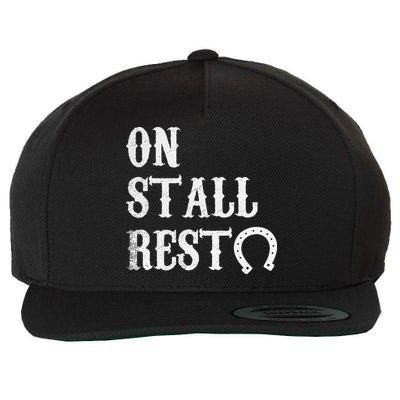 On Stall Rest Horse Wool Snapback Cap