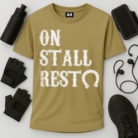 On Stall Rest Horse Cooling Performance Crew T-Shirt