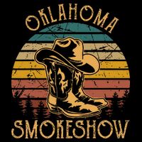 Oklahoma Smokeshow Retro Cow Boots And Hats Backpack