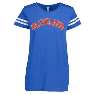 Ohio State Retro Vintage Distressed Cleveland Enza Ladies Jersey Football T-Shirt