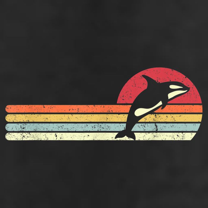 Orca Shirt. Retro Style Killer Whale Cool Comfort Performance Bucket Hat