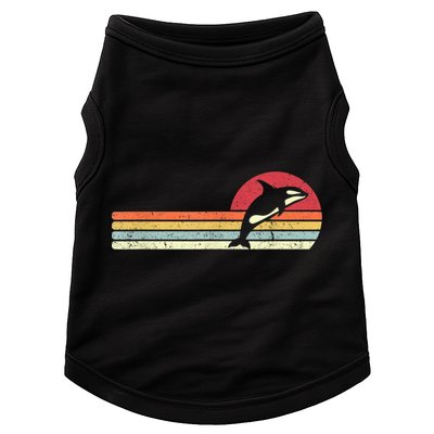 Orca Shirt. Retro Style Killer Whale Doggie Tank