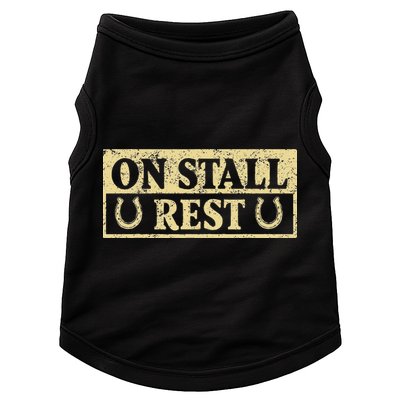On Stall Rest Horse Doggie Tank