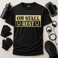 On Stall Rest Horse Cooling Performance Crew T-Shirt