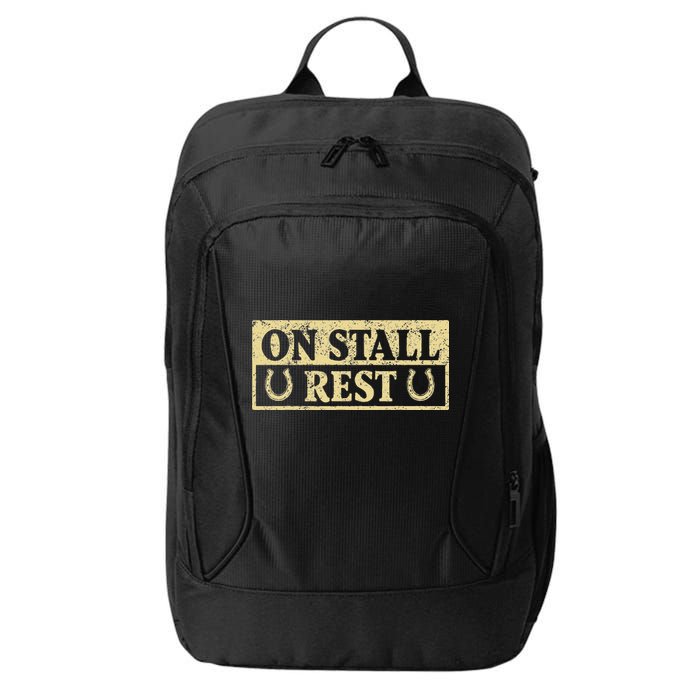 On Stall Rest Horse City Backpack
