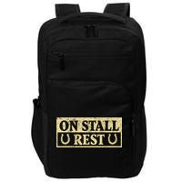 On Stall Rest Horse Impact Tech Backpack