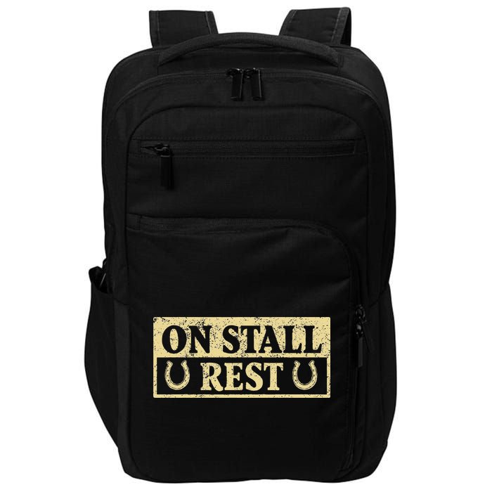 On Stall Rest Horse Impact Tech Backpack