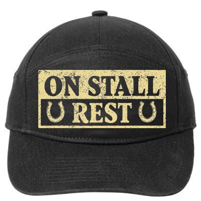 On Stall Rest Horse 7-Panel Snapback Hat