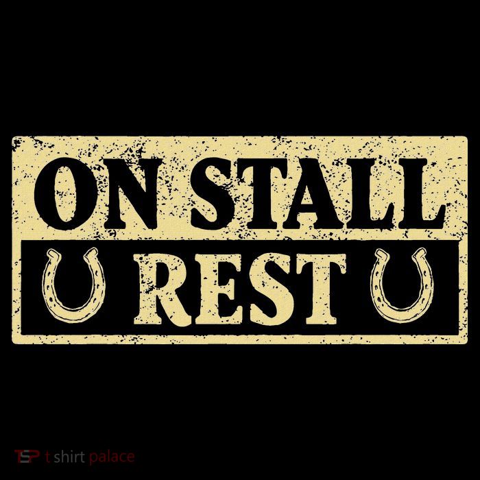 On Stall Rest Horse Drawstring Bag
