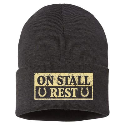 On Stall Rest Horse Sustainable Knit Beanie