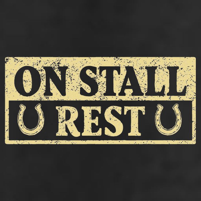 On Stall Rest Horse Golf Towel