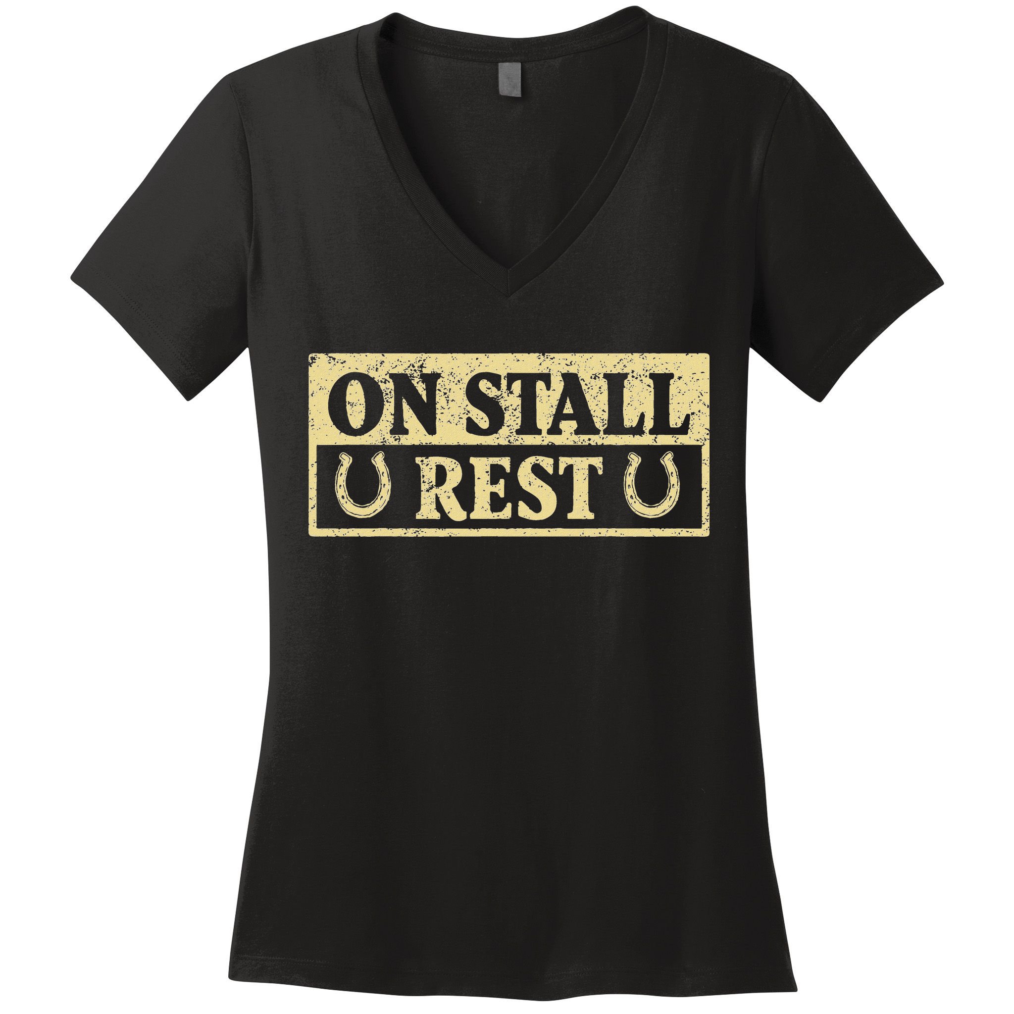 On Stall Rest Horse Women's V-Neck T-Shirt