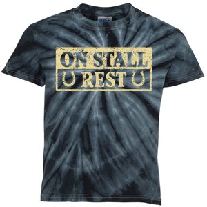 On Stall Rest Horse Kids Tie-Dye T-Shirt