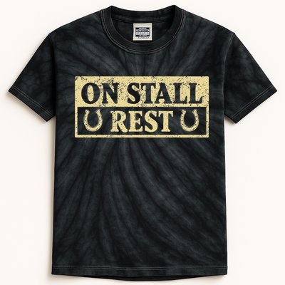 On Stall Rest Horse Kids Tie-Dye T-Shirt