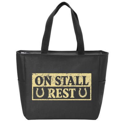 On Stall Rest Horse Zip Tote Bag