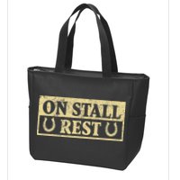 On Stall Rest Horse Zip Tote Bag