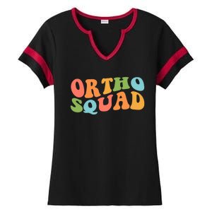 Ortho Squad Retro Orthopedics Doctor Nurse Assistant Medical Gift Ladies Halftime Notch Neck Tee