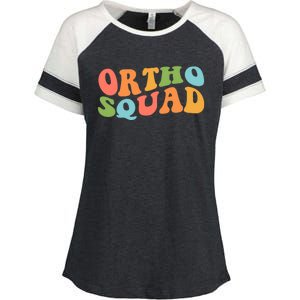 Ortho Squad Retro Orthopedics Doctor Nurse Assistant Medical Gift Enza Ladies Jersey Colorblock Tee