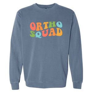 Ortho Squad Retro Orthopedics Doctor Nurse Assistant Medical Gift Garment-Dyed Sweatshirt