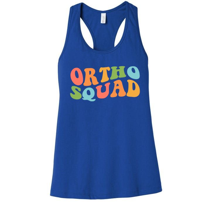 Ortho Squad Retro Orthopedics Doctor Nurse Assistant Medical Gift Women's Racerback Tank