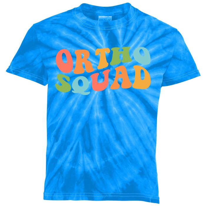 Ortho Squad Retro Orthopedics Doctor Nurse Assistant Medical Gift Kids Tie-Dye T-Shirt