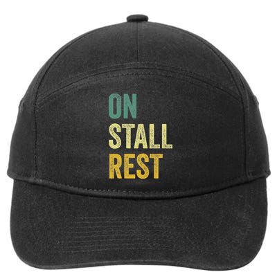 On Stall Rest Horse 7-Panel Snapback Hat