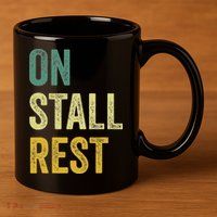 On Stall Rest Horse 11oz C Handle Ceramic Mug