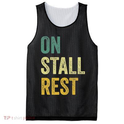 On Stall Rest Horse Mesh Reversible Basketball Jersey Tank