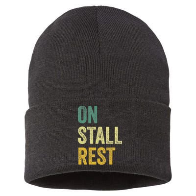 On Stall Rest Horse Sustainable Knit Beanie