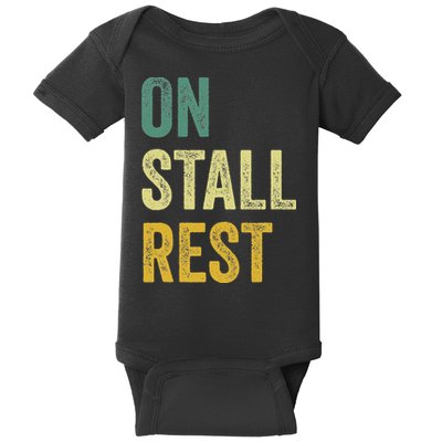 On Stall Rest Horse Baby Bodysuit