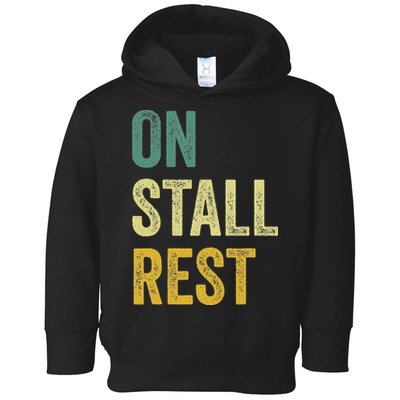 On Stall Rest Horse Toddler Hoodie