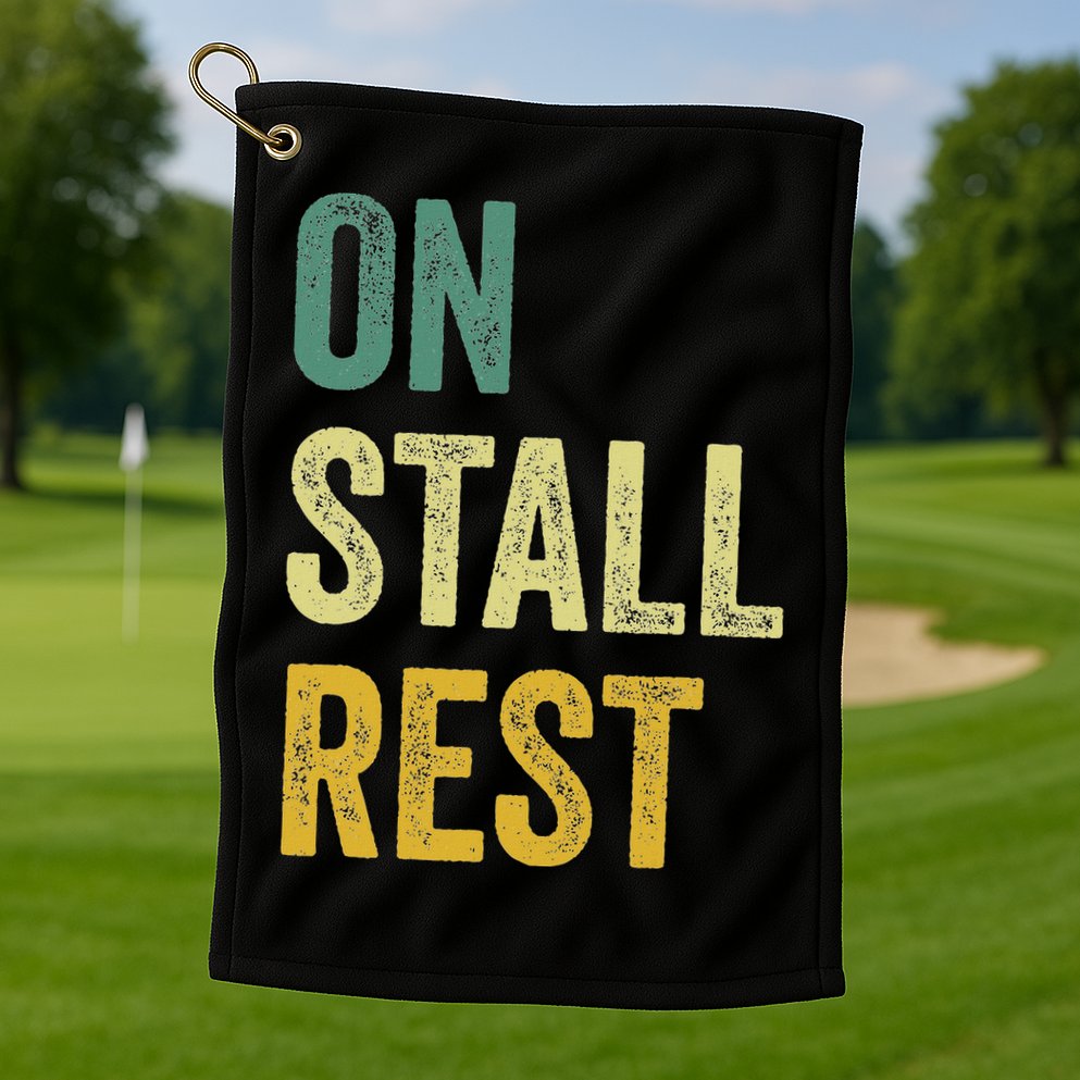 On Stall Rest Horse Golf Towel