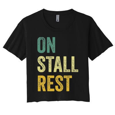 On Stall Rest Horse Crop Top