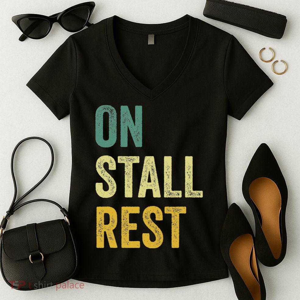 On Stall Rest Horse Women's V-Neck T-Shirt