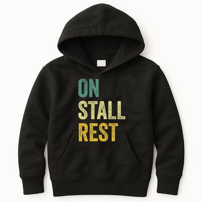 On Stall Rest Horse Kids Hoodie