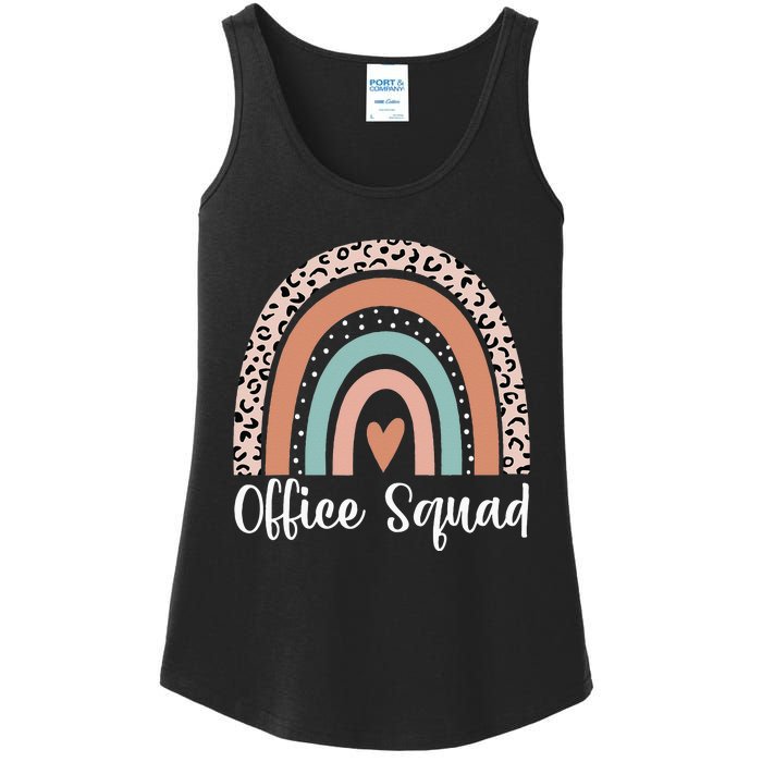 Office Squad Rainbow Administrative Assistants School Team Ladies Essential Tank