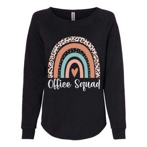 Office Squad Rainbow Administrative Assistants School Team Womens California Wash Sweatshirt