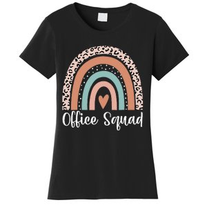 Office Squad Rainbow Administrative Assistants School Team Women's T-Shirt