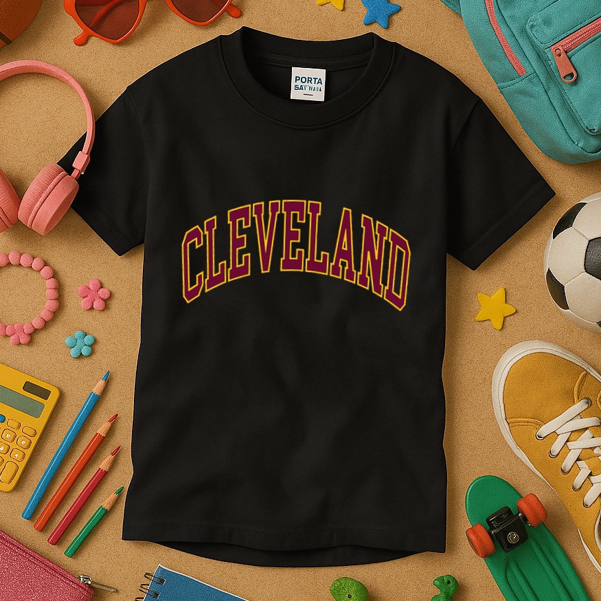 Ohio State Retro Vintage Distressed Cleveland Kids T-Shirt